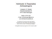 Tablet Screenshot of heilkraeuter-paradies.de